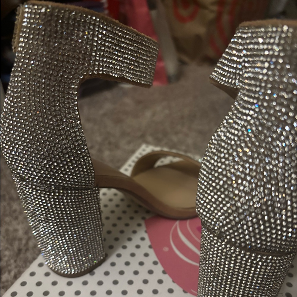 Silver Rhinestone Heels - Picture 5 of 6